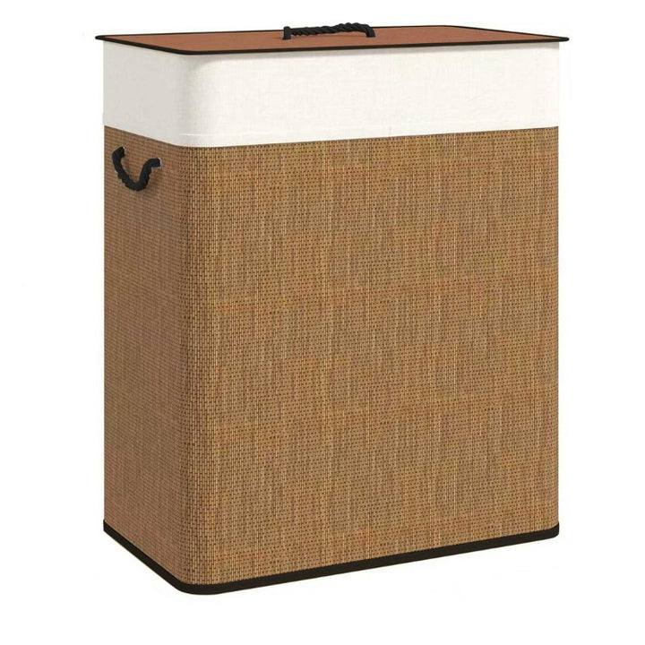 Elegant laundry container with removable lid and sturdy handles Stornfield