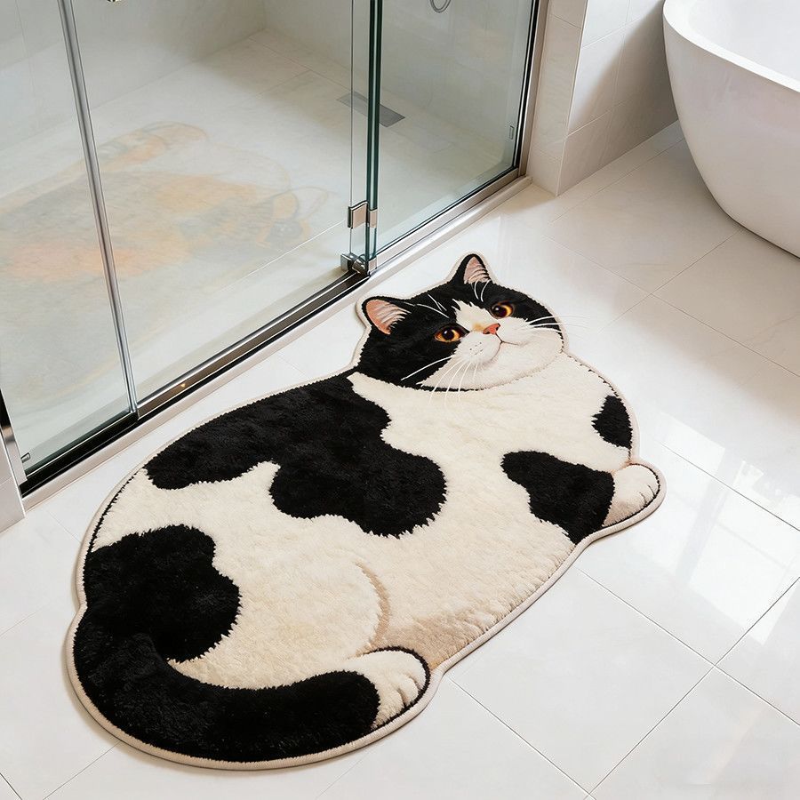 Cat-Shaped Bath Mat Stornfield