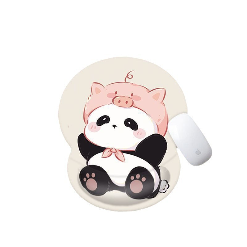 Cute Panda-Themed Gaming Mouse Wrist Pad