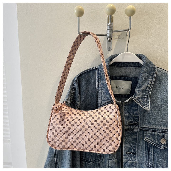 Stylish Checkered Shoulder Bag