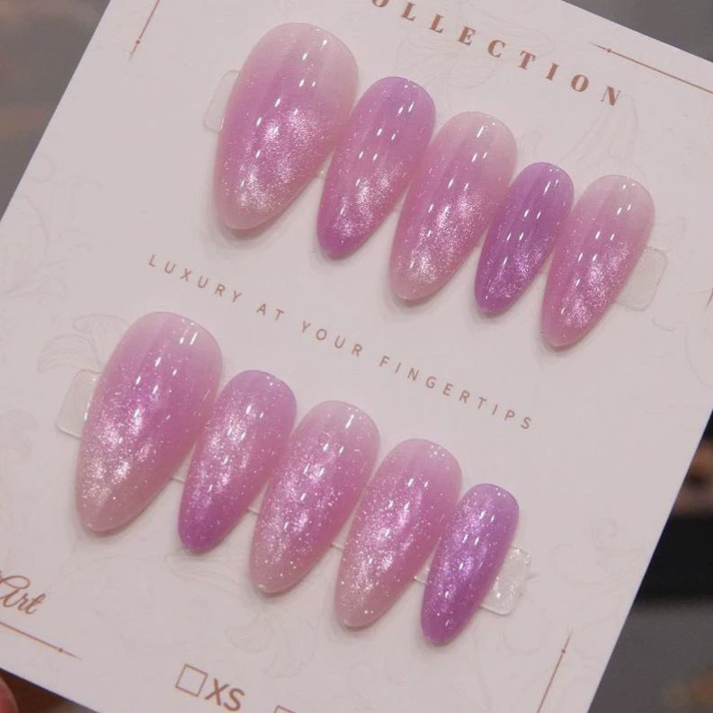 Shimmering Ombre Press-On Nails