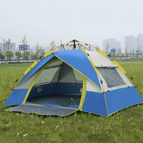 Family Camping Tent With Expandable Outer Tent And Ventilated Windows Stornfield
