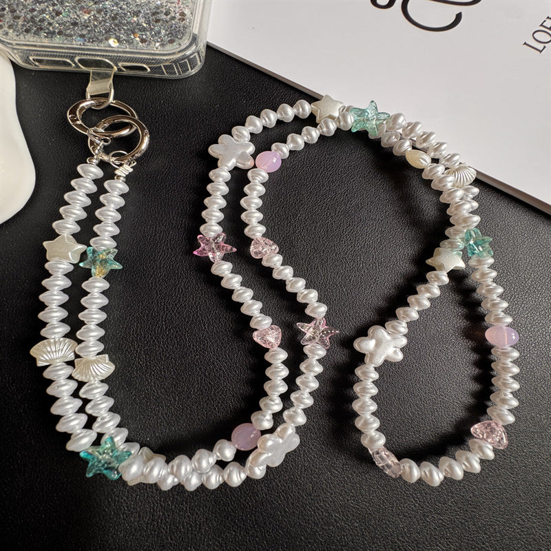 Elegant Pearl Beaded Eyewear Holder Stornfield