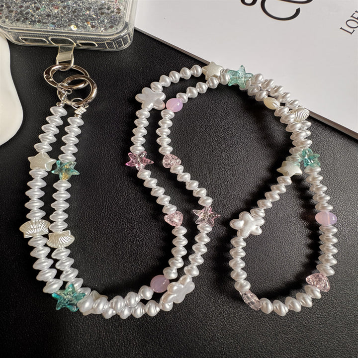 Elegant Pearl Beaded Eyewear Holder Stornfield