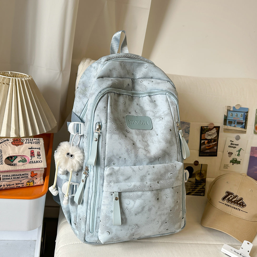 Trendy Stars and Moons Patterned Backpack Stornfield