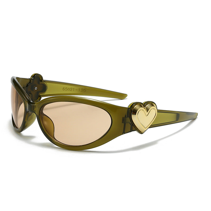 Ladies fashionable sunglasses in stylish heart design Stornfield