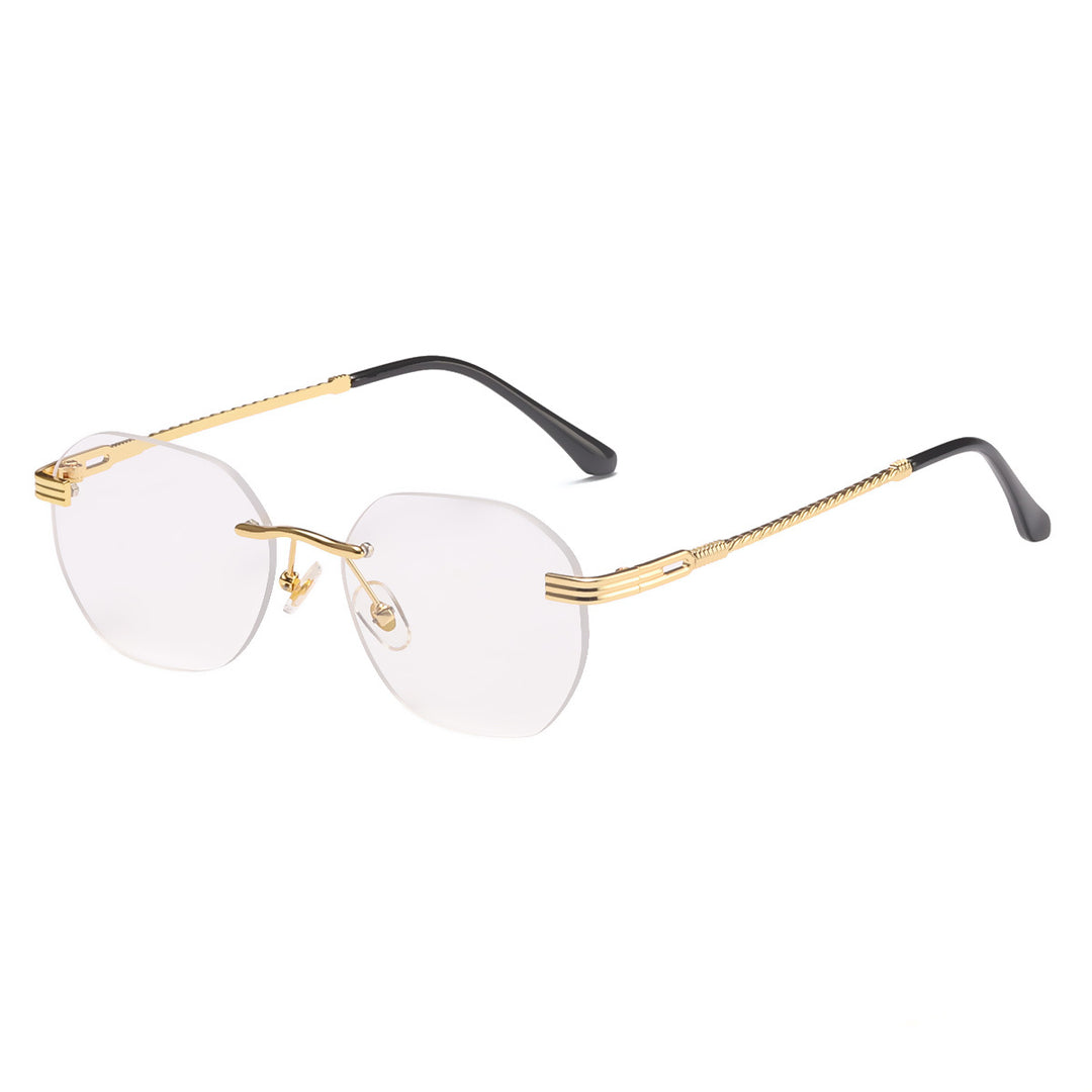 Women's stylish geometric sunglasses with decorative metal frame Stornfield