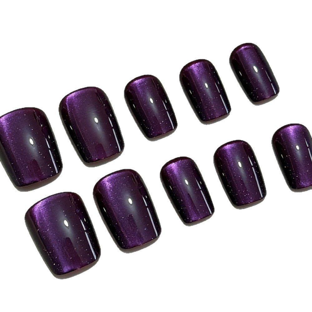 Artificial nails with elegant gradient and shimmering shine Stornfield