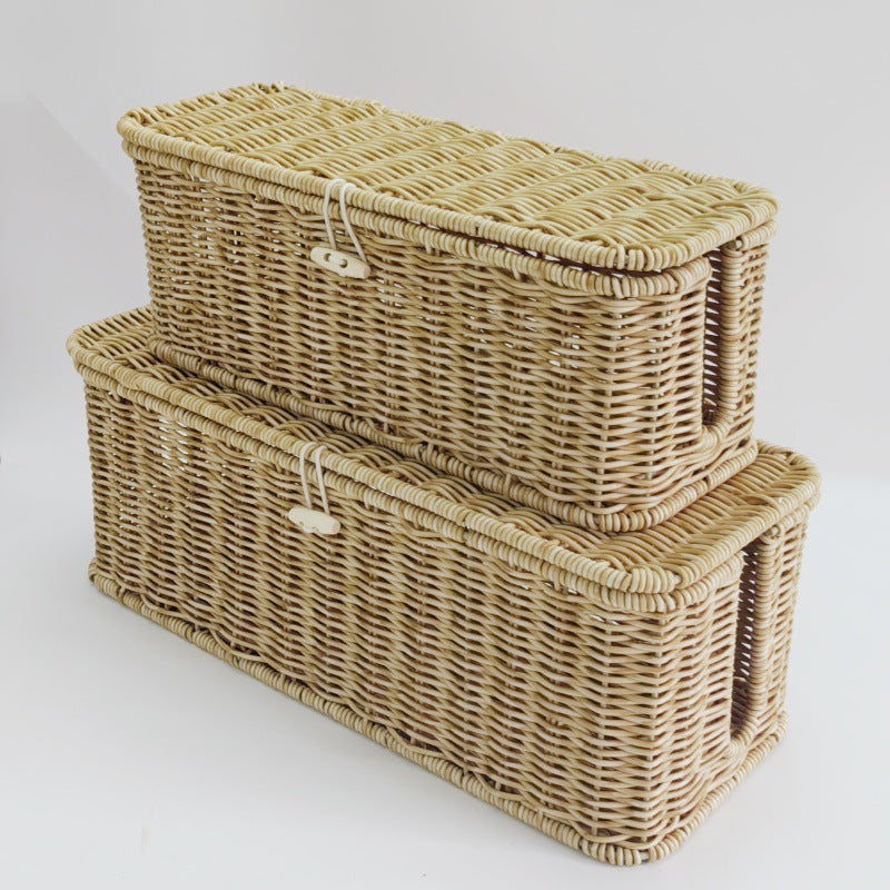 Handcrafted Wicker Storage Bins Stornfield