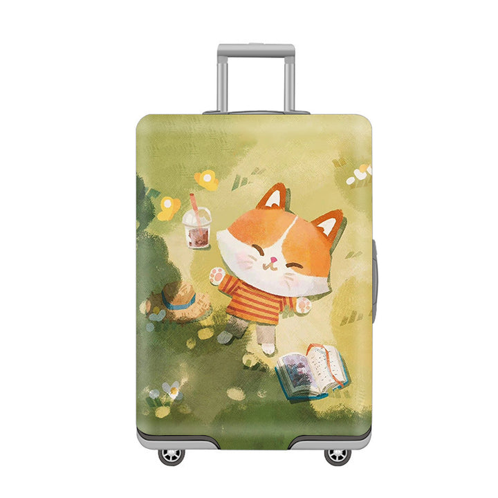 Women's hard-shell suitcase with playful cat design Stornfield