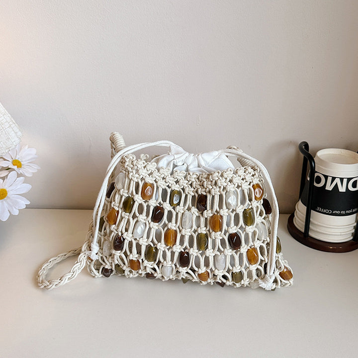 Artistic Woven Beach Tote Bag