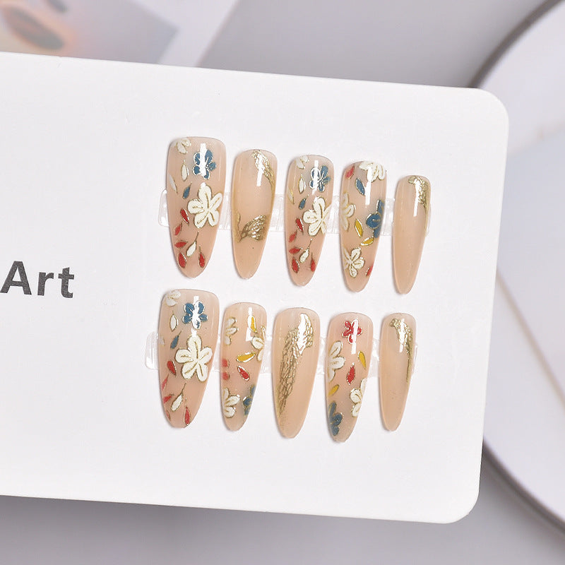 Elegant Floral Design Press-On Nails Stornfield
