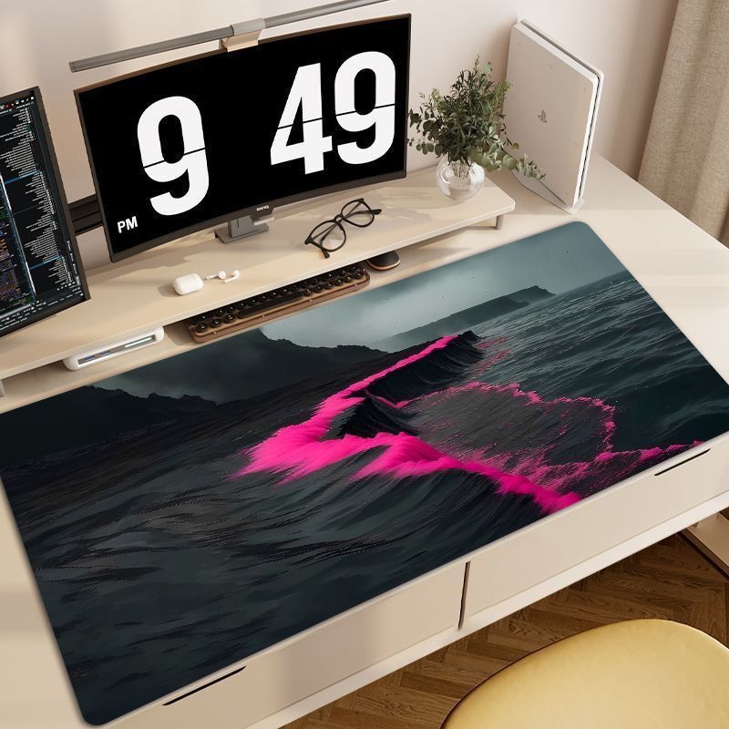 Artistic Ocean Wave Mouse Pad