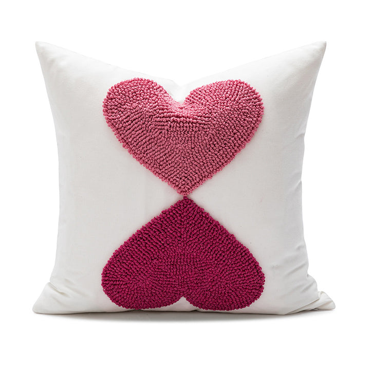 Women Decorative Pillowcase with Heart Pattern Stornfield