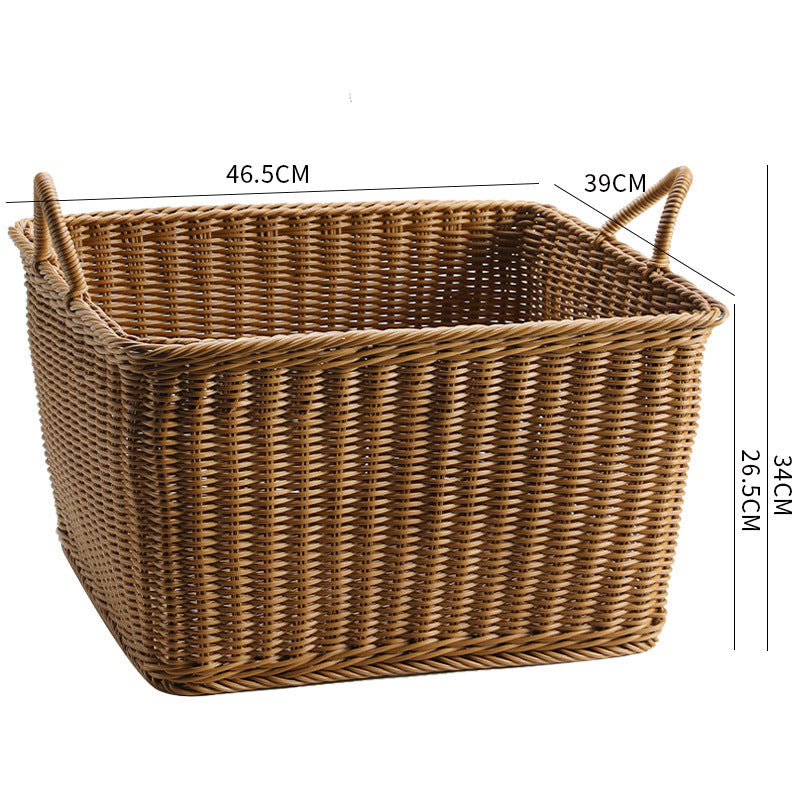 Unisex Spacious Storage Basket made of Woven Rattan Stornfield