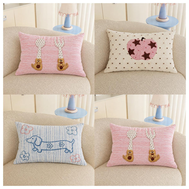 Decorative Cat-Themed Pillow