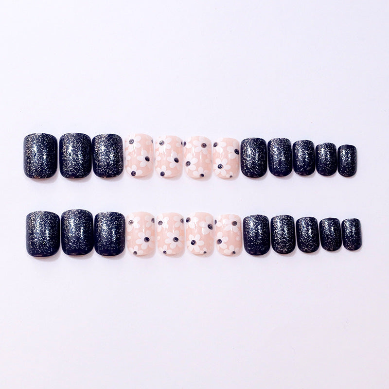 Decorative Floral Press-On Nail Enhancements Stornfield