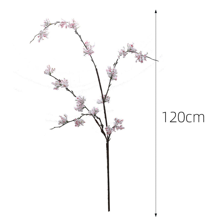 Artificial cherry blossom branch with lifelike details