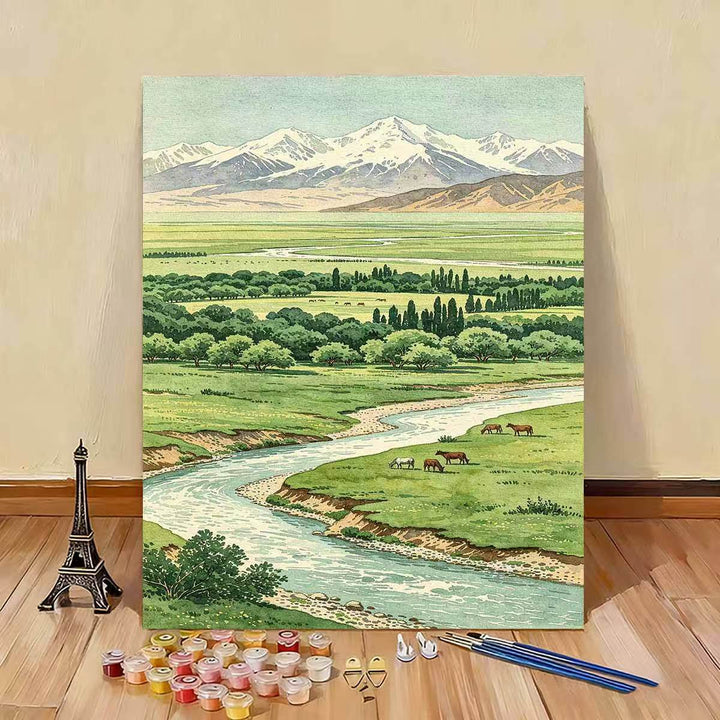 Scenic Nature Landscape Paint by Numbers Kit Stornfield