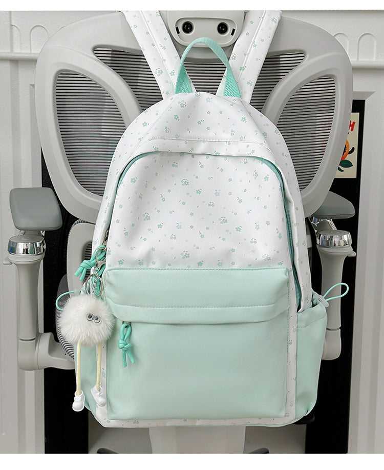 Mini backpack with floral design and practical organizer compartments Stornfield