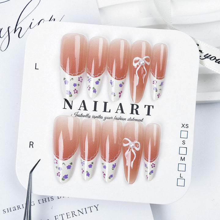 Press-On Nail Art Set with Elegant Leopard Design Stornfield