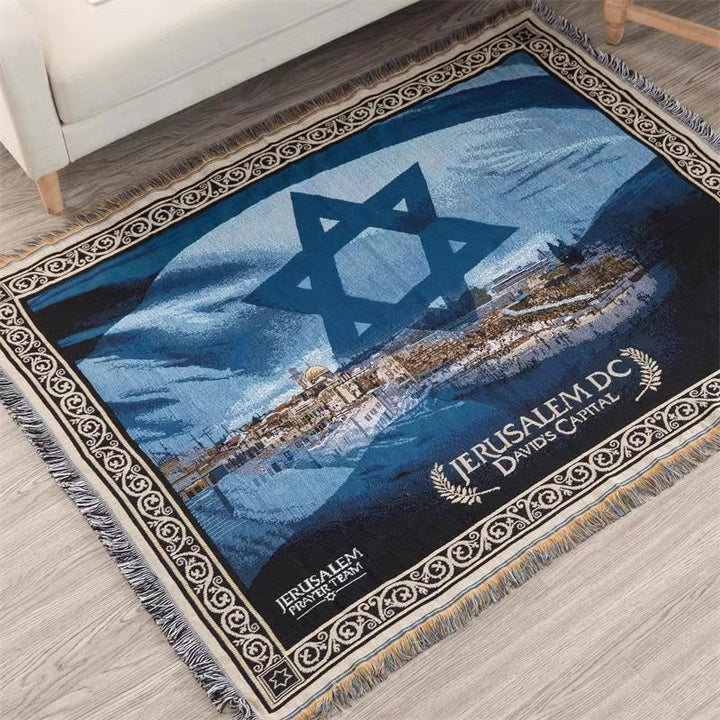 Artistic Cityscape Tapestry Blanket