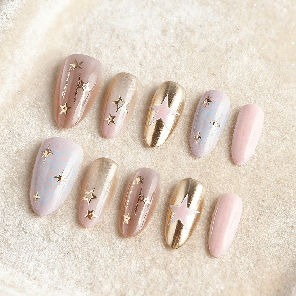 Star-Embellished Press-On Nail Set Stornfield