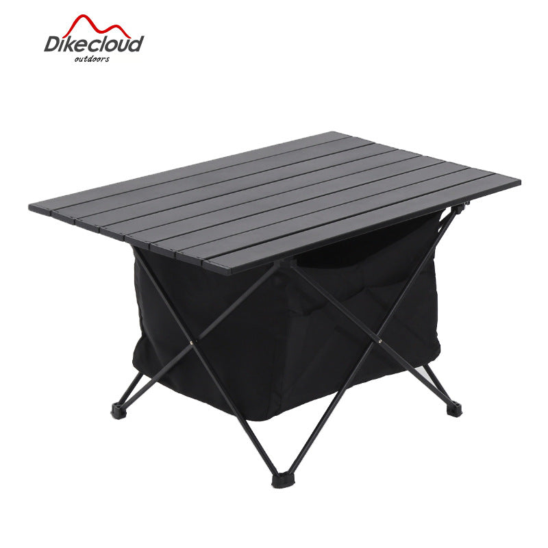 Foldable Camping Table With Integrated Storage Stornfield