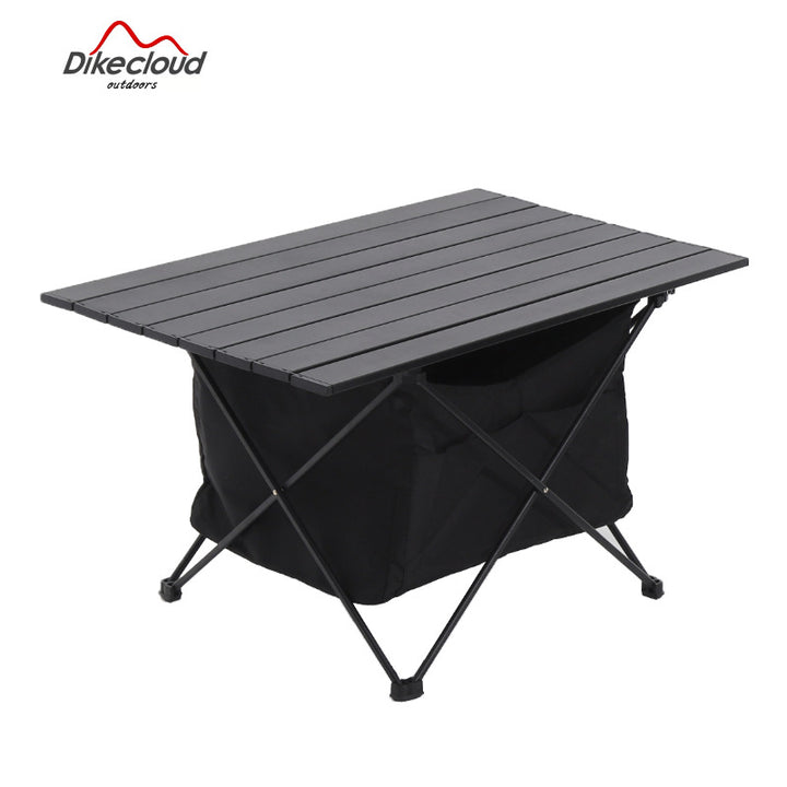 Foldable Camping Table With Integrated Storage Stornfield