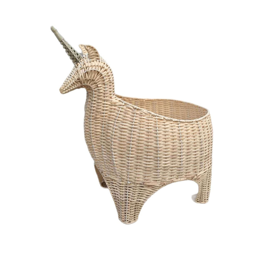 Playful storage basket in unicorn shape Stornfield