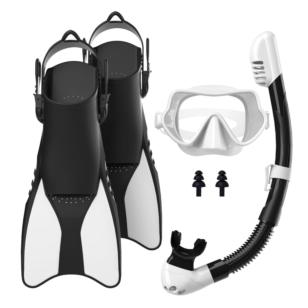 Snorkel set with high-quality fins and ergonomic diving mask Stornfield