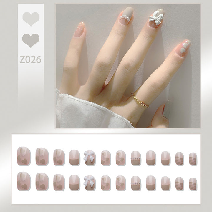 Heart-Themed Press-On Nail Set
