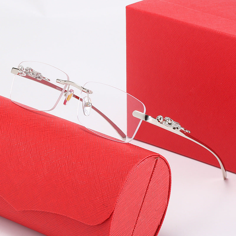 Ladies fashionable sunglasses with elegant metal frame and embellished temples Stornfield