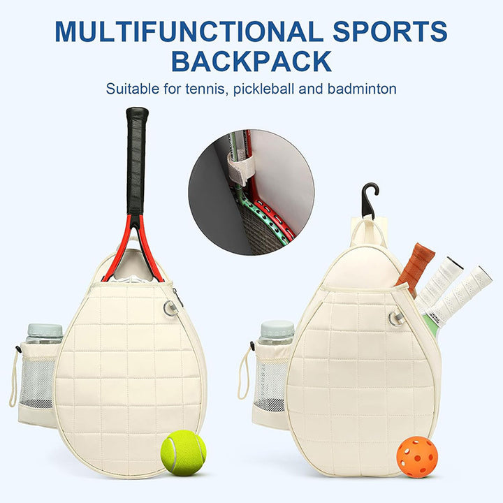 Sporty racket carry bag with integrated bottle holder Stornfield