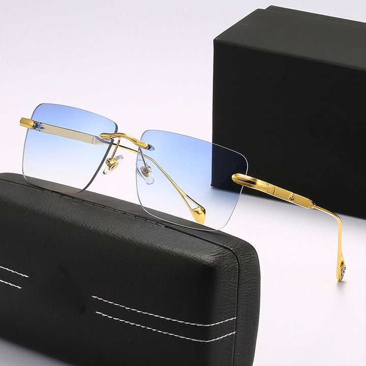 Women's fashionable square sunglasses with luxurious metal accents Stornfield