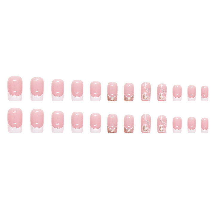 Heart-Design Press-On Nail Art Tips Stornfield
