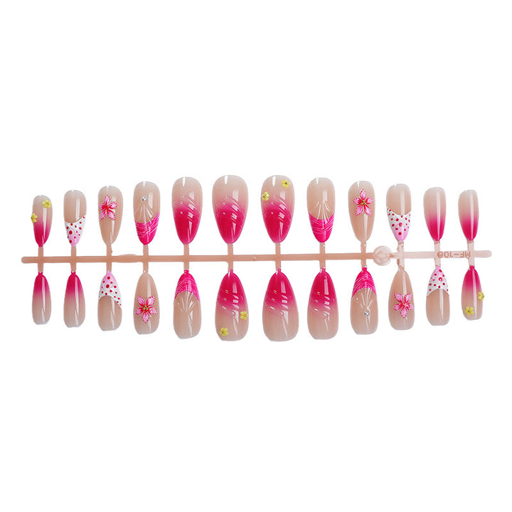 Decorative Floral Press-On Nail Art Set Stornfield 1790636398