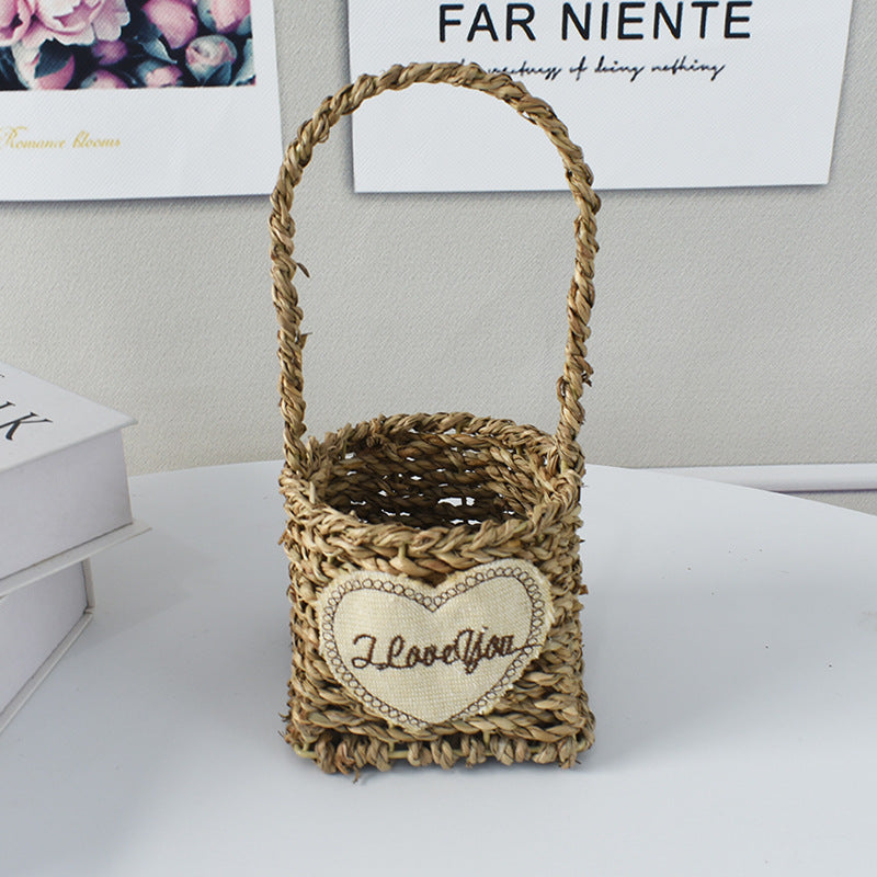 Handwoven Decorative Flower Basket Stornfield