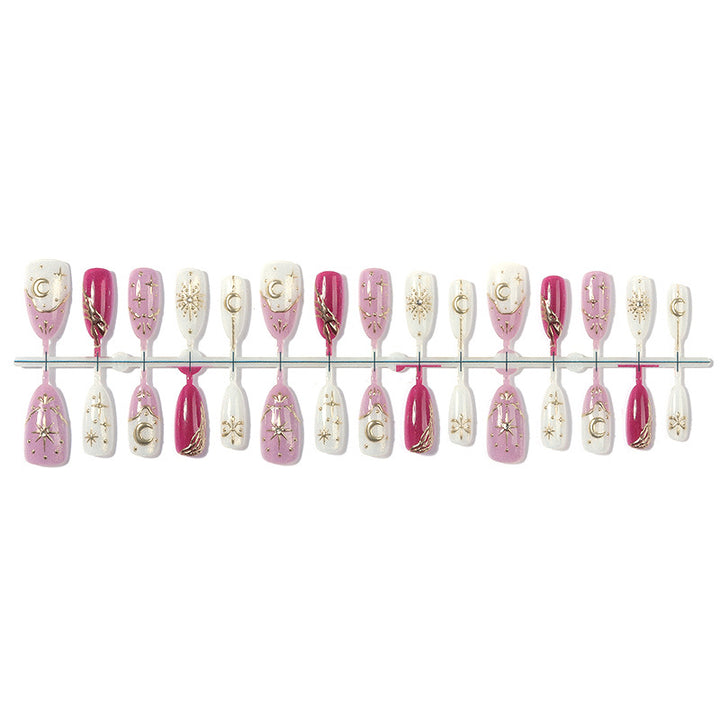 Celestial Theme Press-On Nail Art Set Stornfield