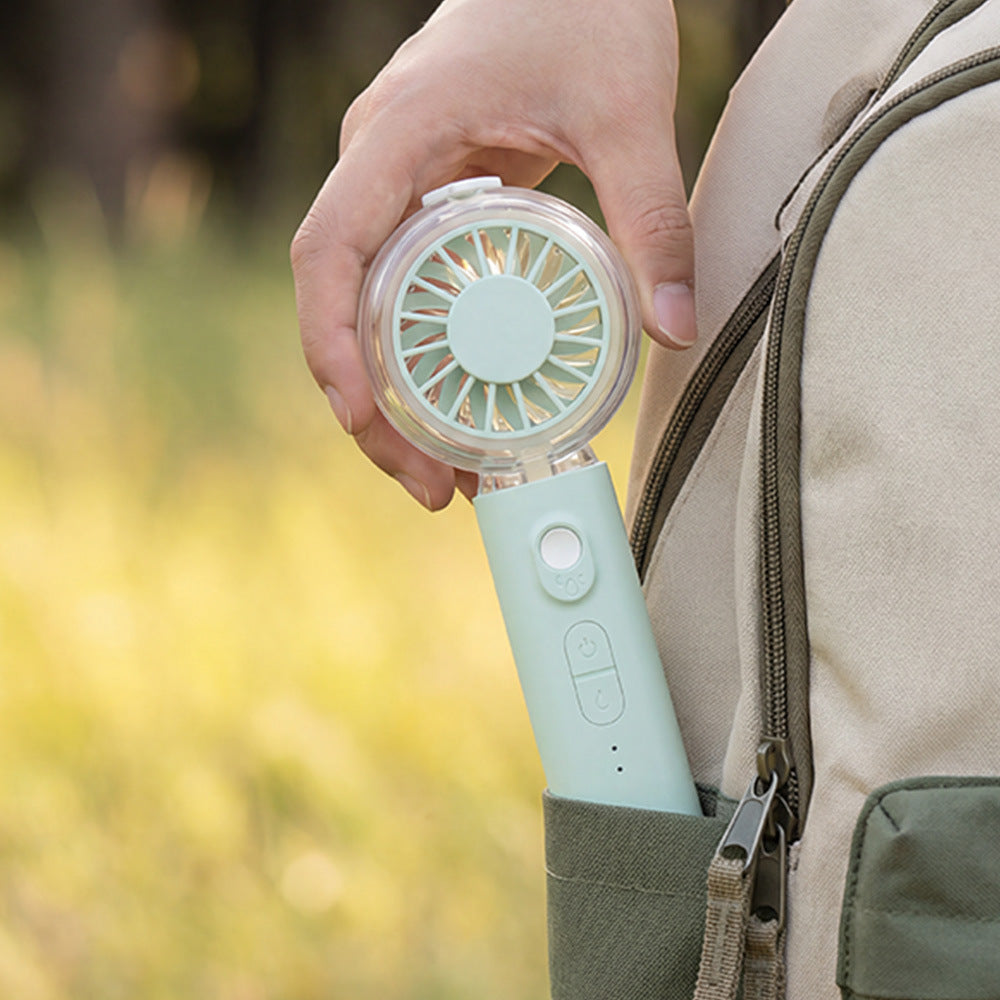 Unisex portable mini fan with spray mist function and USB battery Stornfield
