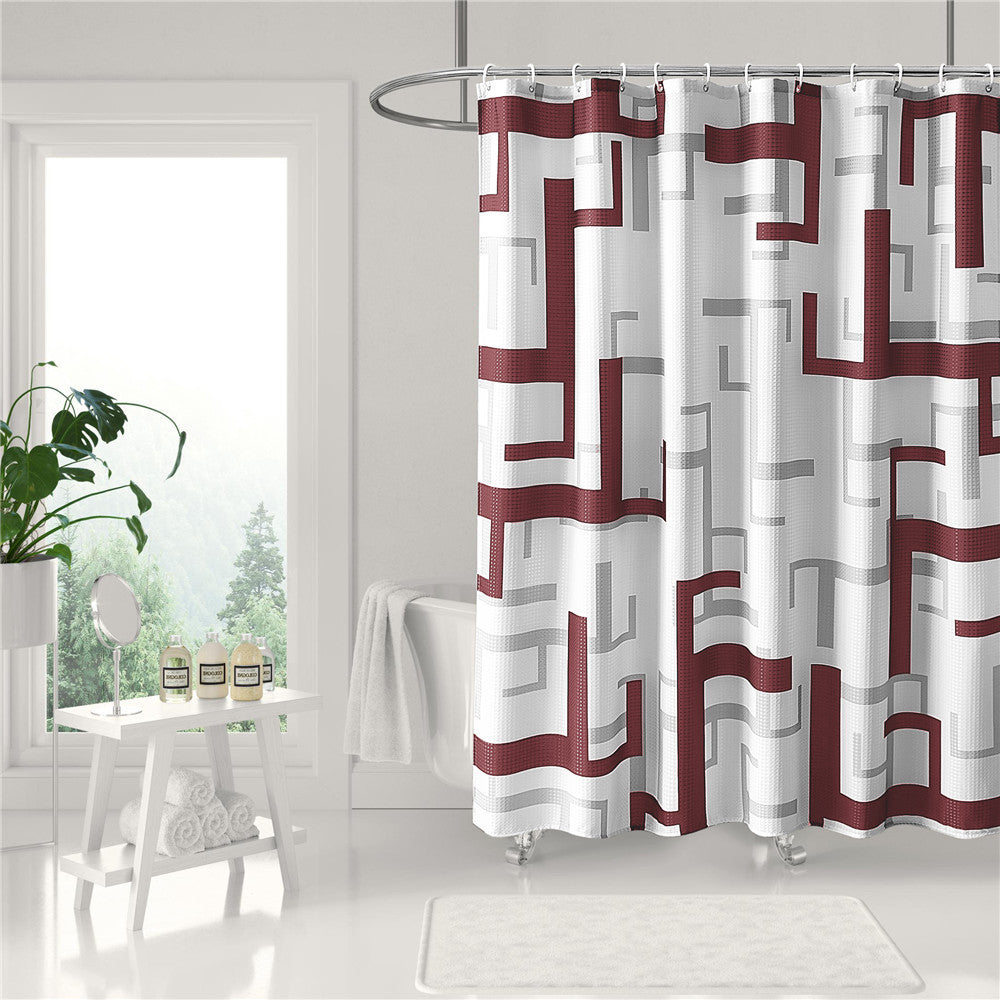 Modern Geometric Shower Curtain Stornfield