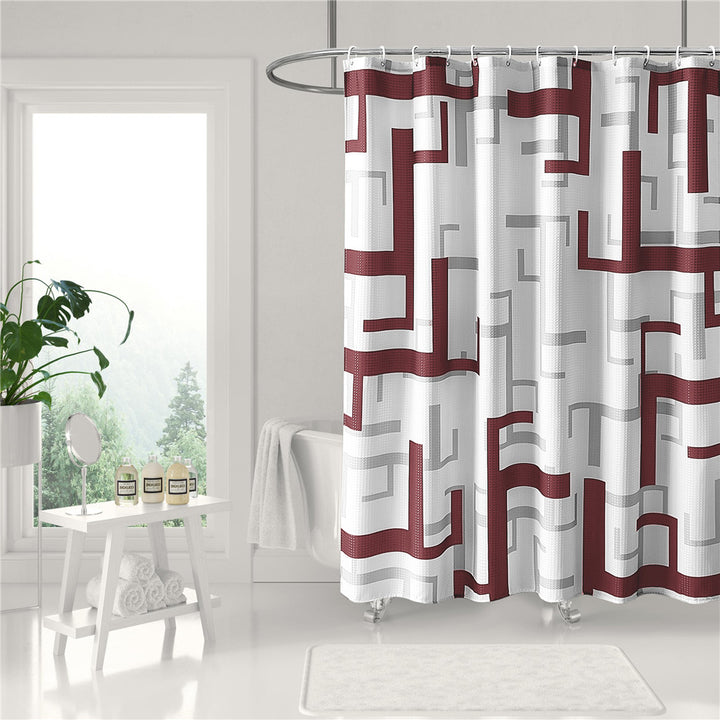 Modern Geometric Shower Curtain Stornfield