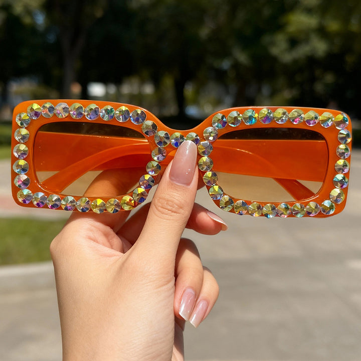 Decorative Rhinestone-Embellished Sunglasses Stornfield