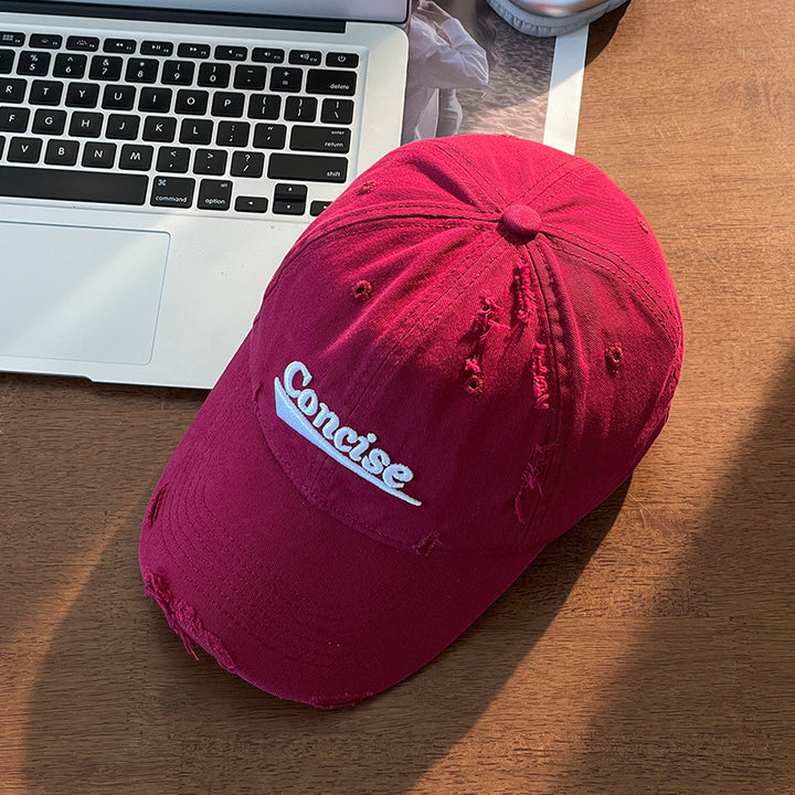 Women's Distressed Casual Cotton Cap Stornfield