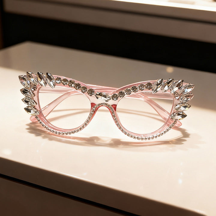 Luxury Cat-Eye Rhinestone Sunglasses Stornfield