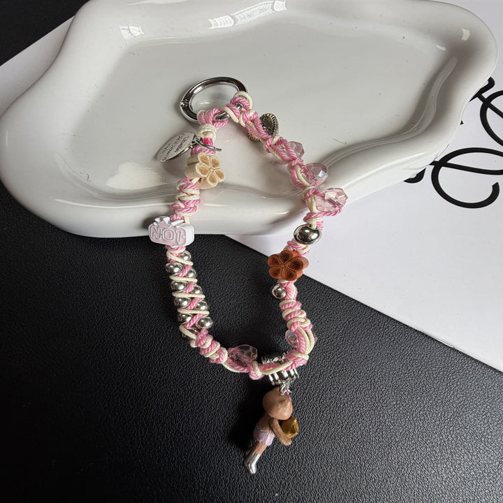 Decorative Beaded Charm Keychain Stornfield 1790135678