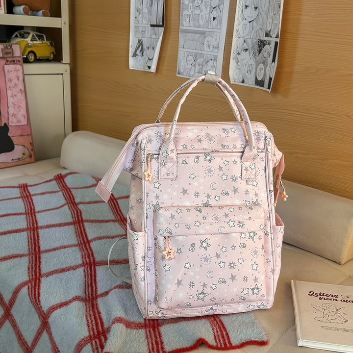 Stylish Star-Patterned Backpack Stornfield