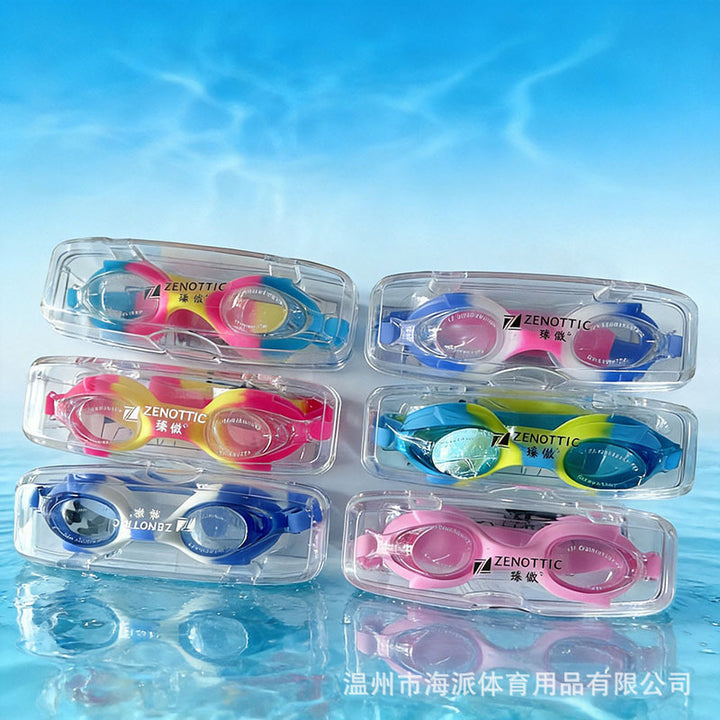 Water sports swimming goggles with ergonomic design and adjustable head strap Stornfield