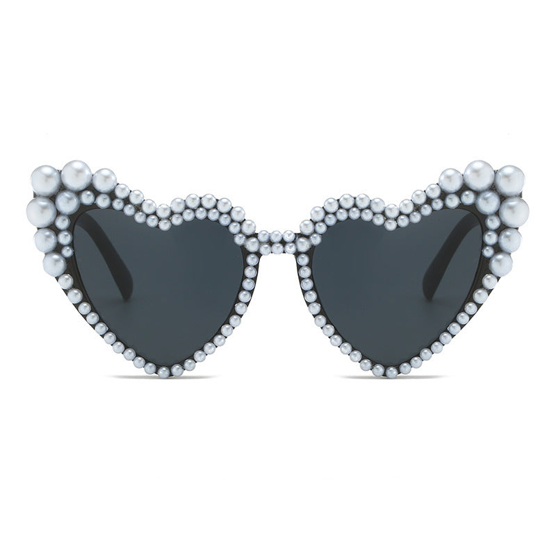 Cat-Eye Pearl-Embellished Sunglasses Stornfield