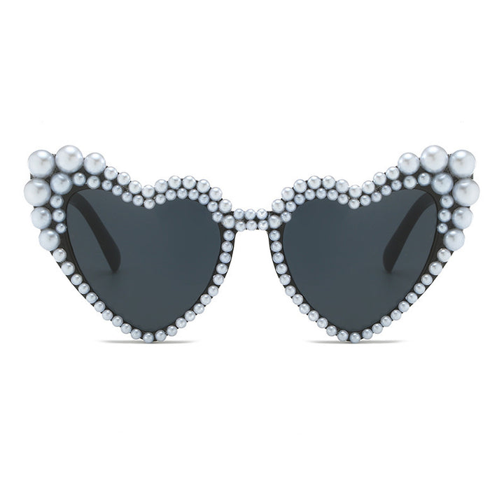 Cat-Eye Pearl-Embellished Sunglasses Stornfield